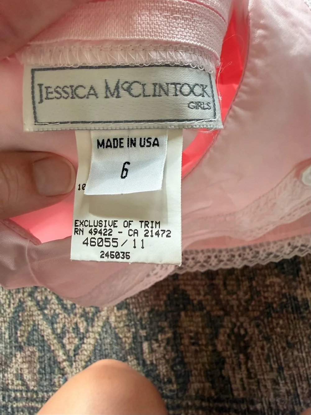 Gorgeous Jessica McClintock girls satin dress size 6